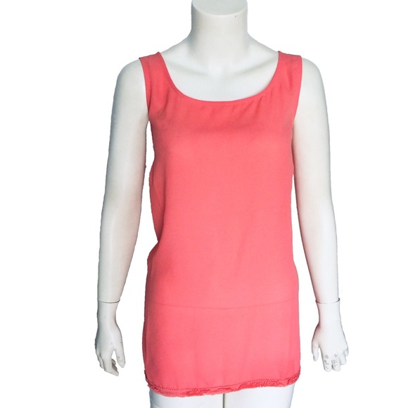 Charming Charlie Tops - CHARMING CHARLIE WOMEN’S TANK TOP FRINGE HEMLINE